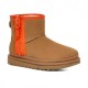 UGG Mini Zipper Tape Logo - Chestnut