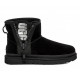 UGG Mini Zipper Tape Logo - Black