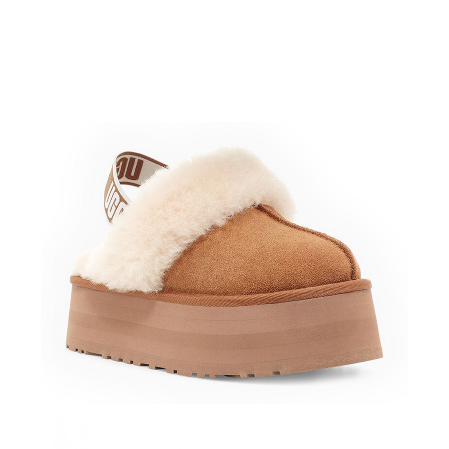 UGG Funkette Suede Platform - Chestnut