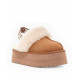 UGG Funkette Suede Platform - Chestnut
