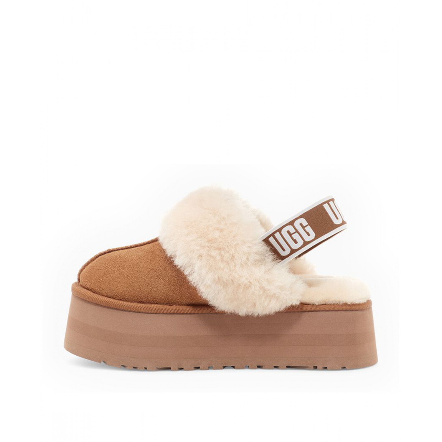 UGG Funkette Suede Platform - Chestnut