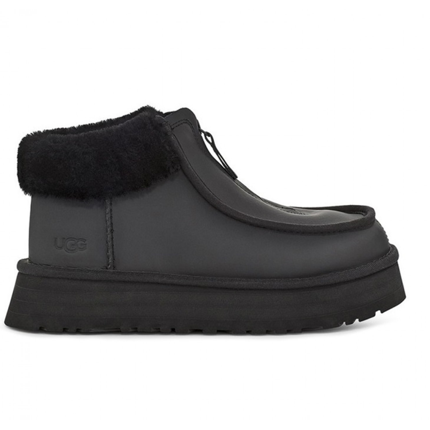 UGG Funkette Platform Boots - Leather Black