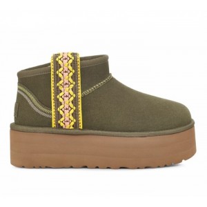 UGG Ультра Мини  Braid Platform - Burnt Olive