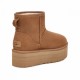 UGG Мини Platform - Chestnut