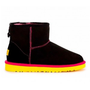 UGG Classic Mini - Black-Yellow