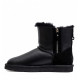 UGG Mens Classic Mini Double Zip Metallic - Black