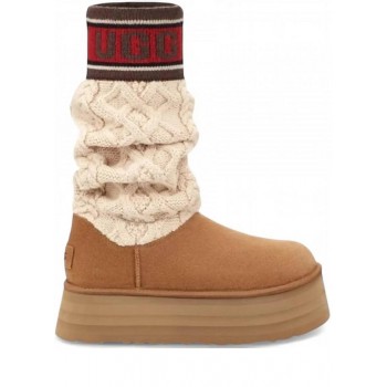 UGG Classic Platform Sweater Letter - Chestnut