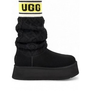 UGG Classic Platform Sweater Letter - Black